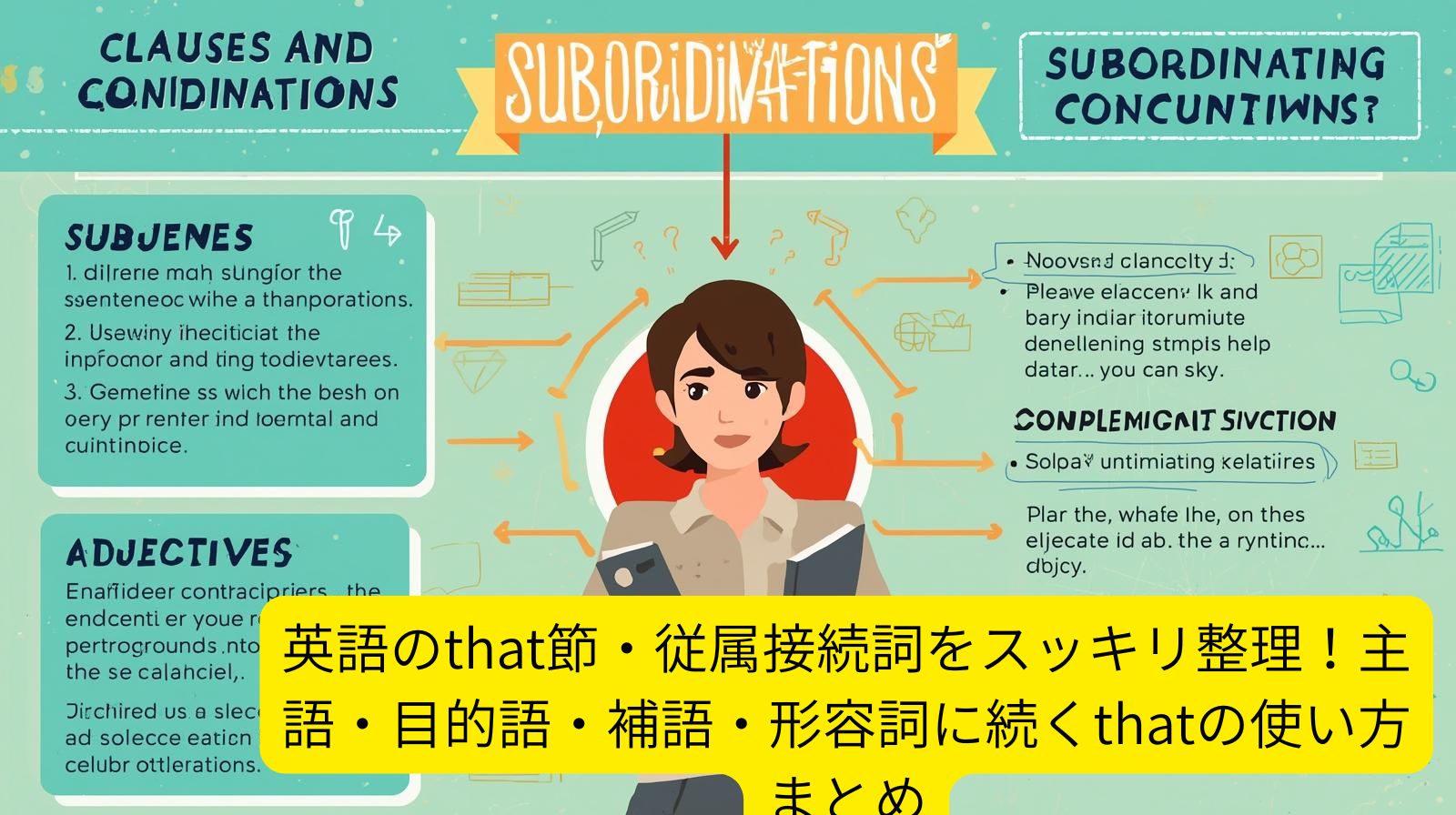 英語のthat節・従属接続詞をスッキリ整理！主語・目的語・補語・形容詞に続くthatの使い方まとめ